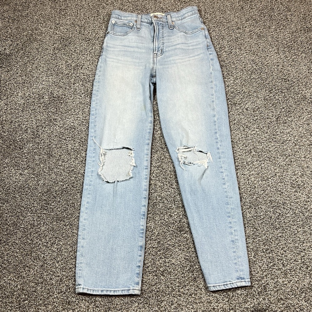 Madewell‎ Jeans Womens 25 Blue Perfect Vintage Straight Mid Rise Stretch Denim